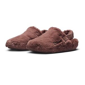 WMNS NIKE CALM FURRY MULE CLOG SLIDES NA SE ALL SLIDES MINKS HAIR BROWNS FUR